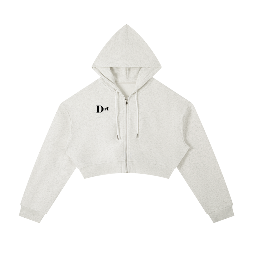 DepT. Cropped Zip Hoodie
