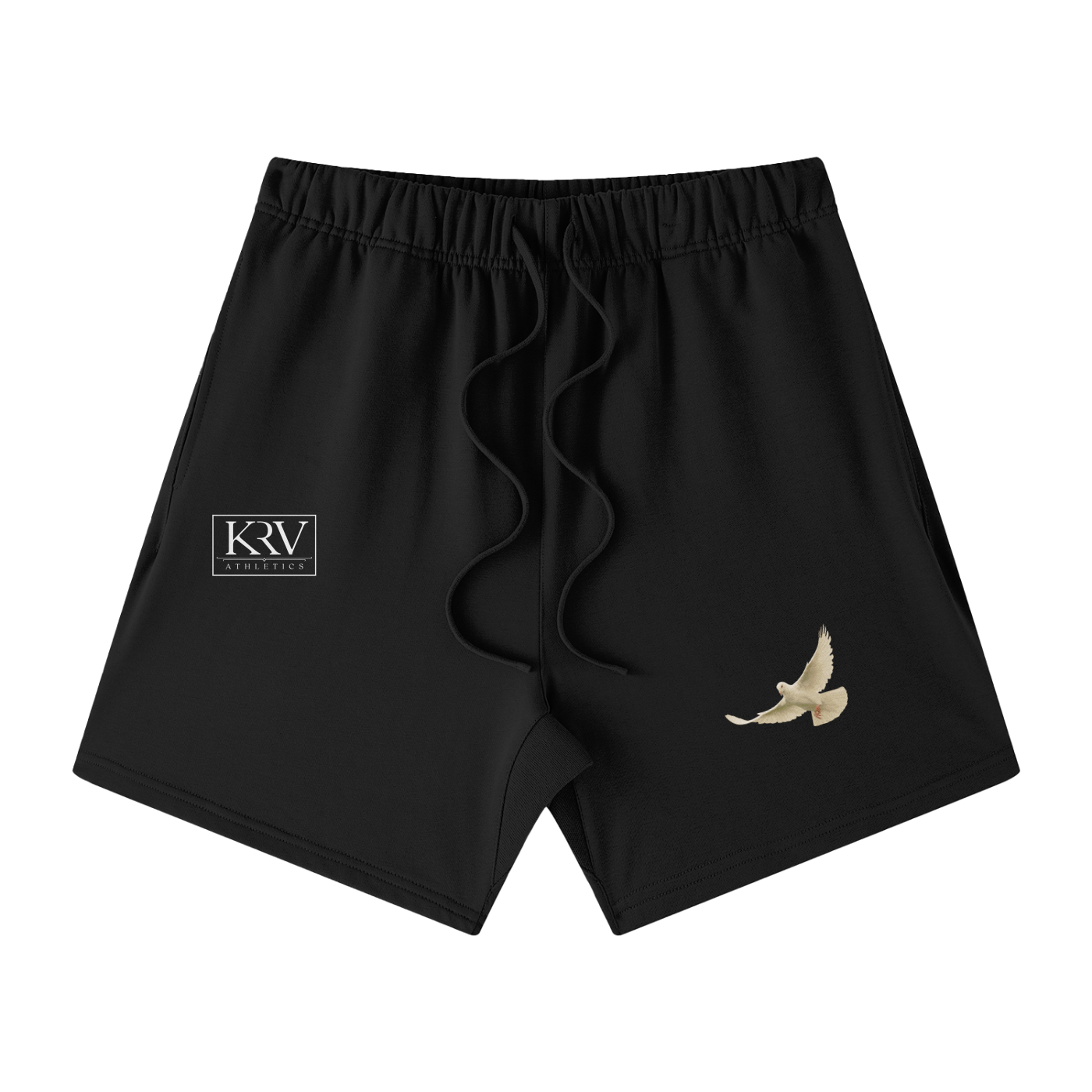Dove of Peace Loose Fit Cotton Shorts