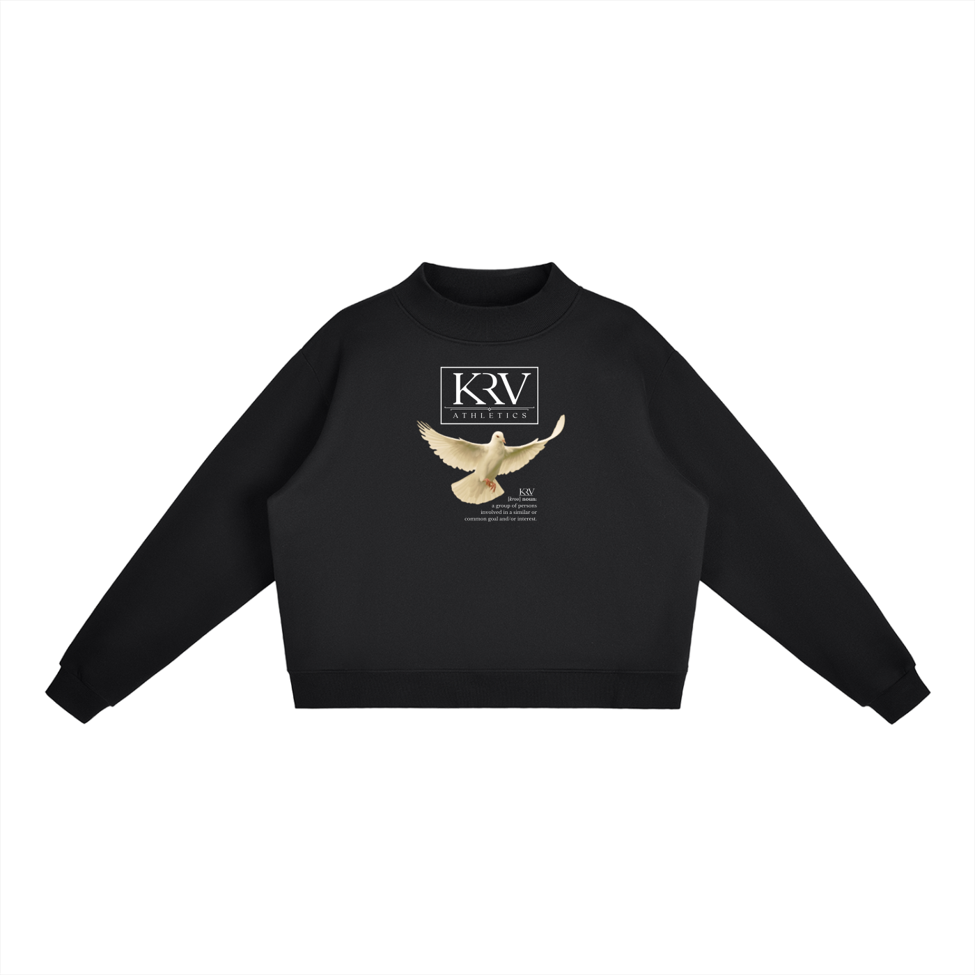 Dove of Peace Mid-Neck Crew Sweatshirt